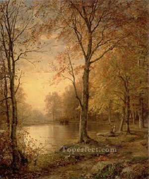 インドの夏の風景 ウィリアム・トロスト・リチャーズの風景 川 Oil Paintings
